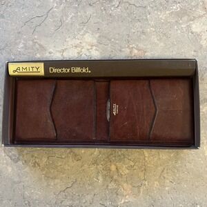 Men's AMITY Cowhide Director Billfold Wallet w/ Box